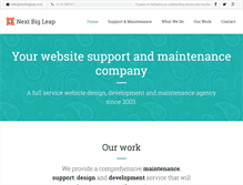 Tablet Screenshot of nextbigleap.com